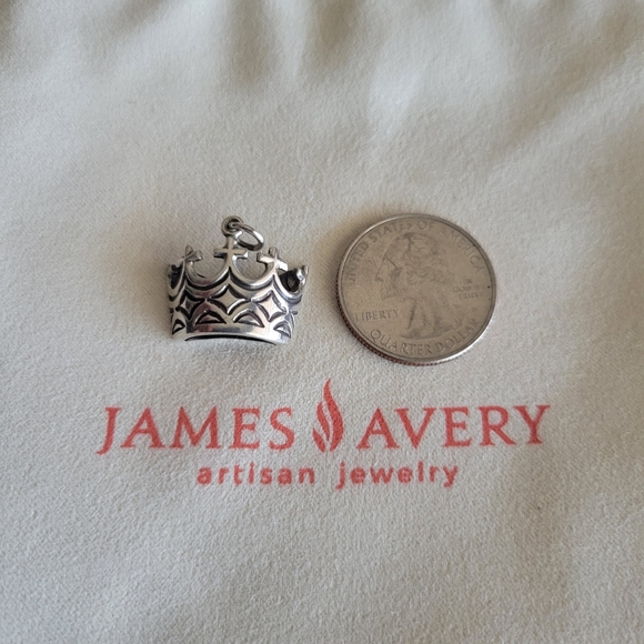 Retired James Avery Crown pendant - Picture 3 of 4
